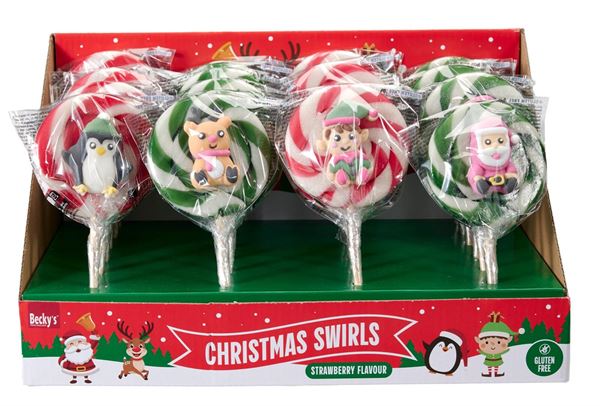 LOLLIPOP CHRISTMAS 80G SWIRL ASS.4 MOD.