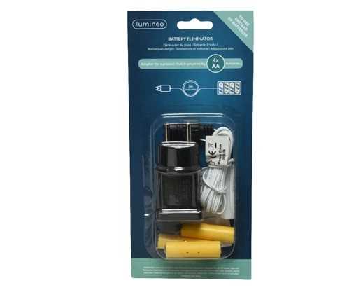 ELIMINATORE DI BATTERIE 1P 4XAA USO INTERNO 6V C/CAVO 3MT-en