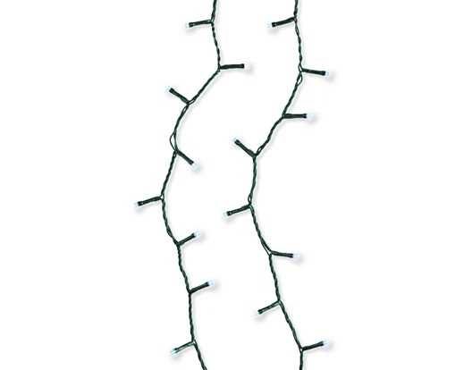 CATENA LUCE FREDDA 100LED MT.5 FILO VERDE CON EFFETTI IP44