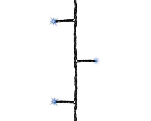 CATENA LUCE BLU 240LED MT.18 FILO NERO IP44 TIMER